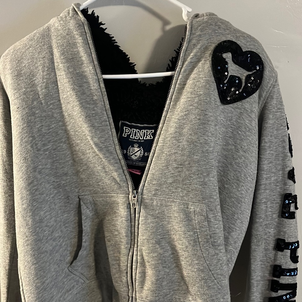 Love pink grey jacket